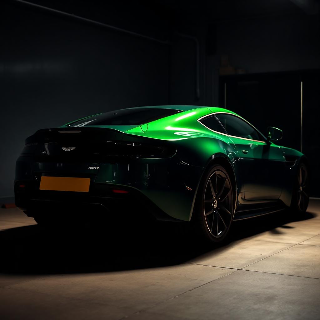British racing green Aston Martin